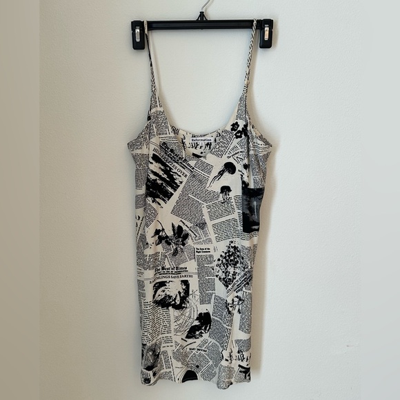 Reformation news print slip dress - Picture 4 of 4